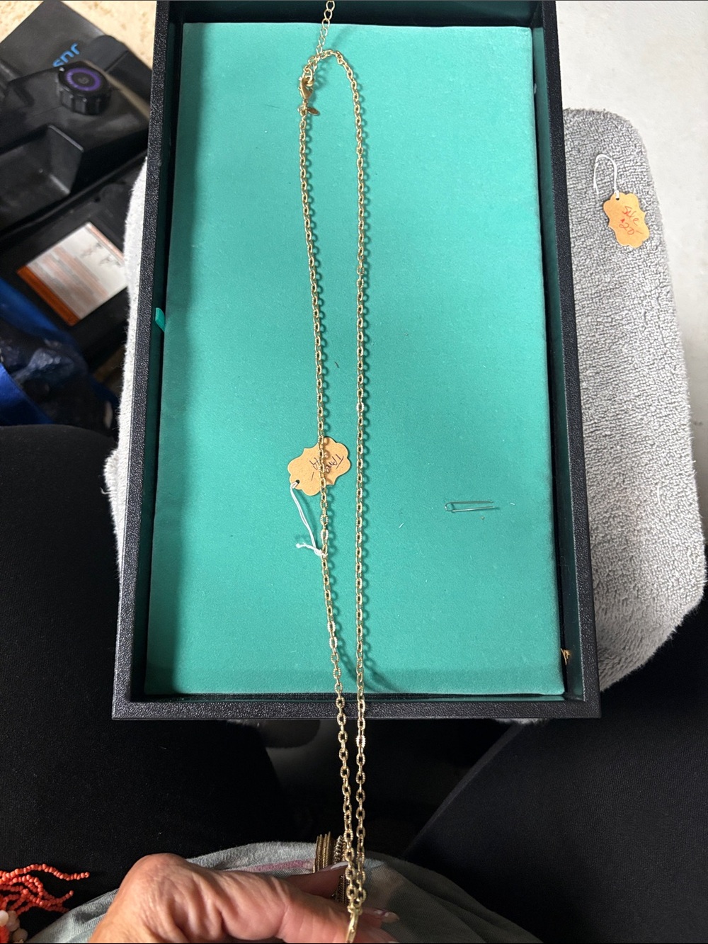 Premier Designs Gold Tone Women's Long Chain Necklace 2 pc